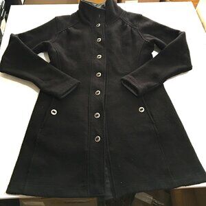 Kuhl Womens Medium Sweater Jacket Coat Button Black